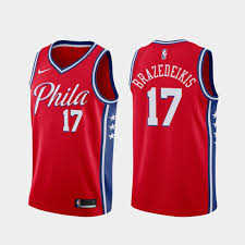 A list with all the 76ers jerseys currently available to buy online with prices, description and links to the stores. Ignas Brazedeikis 17 76ers 2021 Statement Edition Swingman Jersey Red