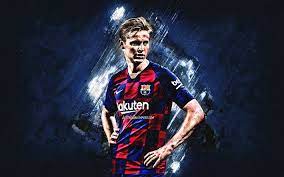 On this video you can see the brilliance of frenkie de jong! Download Wallpapers Frenkie De Jong Fc Barcelona Portrait Blue Background Dutch Football Player Midfielder Champions League La Liga Spain Catalonia Football For Desktop Free Pictures For Desktop Free