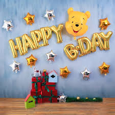Winnie the pooh invitations & announcements. Winnie The Pooh Conjoined Letter Happy Birthday Balloons Set Diy Kids Birthday Baby Shower Party Decoration Shopee Philippines