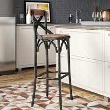 Birch Lane Abdullah Solid Wood Counter Bar Stool Reviews Wayfair In 2020 Modern Home Bar Counter Bar Stools Counter Stools