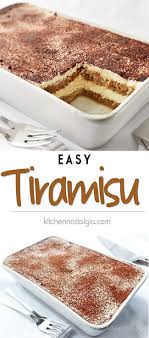 Easy Tiramisu Recipe Recipe Easy Tiramisu Recipe Dessert Recipes Desserts