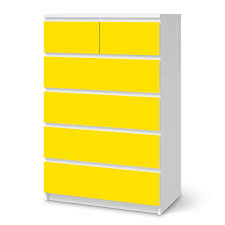 Das deutsche wort wurde um die mitte des 18. Mobel Klebefolie Ikea Malm Kommode 6 Schubladen Hoch Gelb Dark