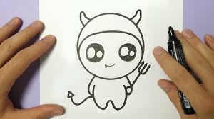 How To Draw Cute Halloween Devil Youtube Don't call me a monster by poliip. how to draw cute halloween devil