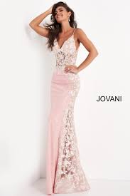 Shop with afterpay on eligible items. Jovani 06232 Pink Sequin Spaghetti Strap Prom Dress