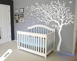 Tree wall art for baby room. Huge White Tree Wall Decal Nursery Tree And Birds Wall Art Baby Kids Room Wall Sticker Nature Wall Decor 210 213cm Stickers Made Stickers For Wall Decorsticker Rfid Aliexpress
