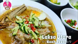 Laksa is a spicy noodle soup popular in the peranakan cuisine of southeast asia. Laksa Utara Kuah Pekat Terlajak Sedap Resepi Ringkas Mudah Youtube