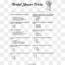 These bridal shower gift ideas will make every bride happy before her wedding day. Bridal Shower Trivia Main Image Bridal Shower Trivia Questions Hd Png Download 2550x3300 4772192 Pngfind