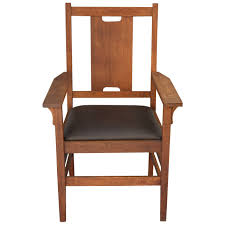 Gustav Stickley Side Chair H Back Arts Crafts Attributed To Arts And Crafts Oak Stickley Chair Stickley Chair