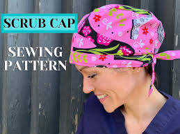 Surgical Hat SEWING PATTERN PDF, Scrub Cap With Button Sewing Pattern,  Scrub Cap Pattern, Chemo Hat, Women's Scrub Cap Sewing Tutorial