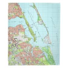 Fl Jensen Beach Stuart Fl 2003 Topo Map Blanket In 2019