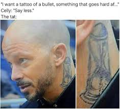Tattoo design resembling a penis