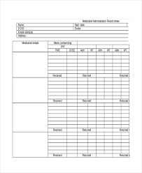 Medication Sheet Template 6 Free Word Excel Pdf