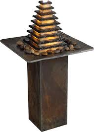 L 30 x h 38 x t 18. Ausstellungsstuck Nur Abholung Zimmerbrunnen Pyramide 95 Feng Shui Schiefer Brunnen 37700lex