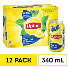 Lipton Lemon Iced Tea 340ml Cans 12 Pack Walmart Canada