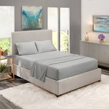 Maybe you would like to learn more about one of these? Deep Pocket 4 Piece Bed Sheet Set Available In King Queen Full Twin And California King Soft Microfiber Hypoallergenic Cool Breathable Bedding Bed Sheets Set By Clara Clark Queen Silver Gray