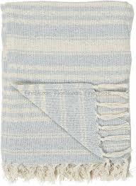 Design your everyday with light blue throw blankets you'll love to snuggle up with. Ib Laursen Throw Cream Light Blue Stripes