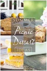 The days are long and lazy, dinner can be a motley potluck of dishes added to the picnic table as guests arrive, and dessert…oh, dessert! Make Your Summer Picnics Special With These Sweet Summer Picnic Dessert Ideas Summer Picnic Desserts Picnic Desserts Picnic Desserts Easy