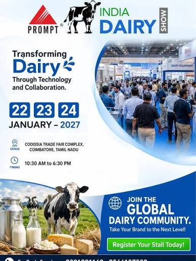 India Dairy Show 2027 — CODISSIA Trade Fair Complex, Coimbatore, Tamil Nadu, India