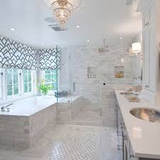 Beautiful Transitional White Master Bath With Hammered Silver Sinks Small Bathroom Window Bathroom Windows Bathroom Window Treatments