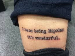 Bipolar tattoo pisces tattoos chicano art tattoos boy tattoos latest tattoo design tattoo designs laugh now cry later fantasy tattoos mask tattoo. Spennymoor Teacher S Tattoo Raises Awareness And Funds For Mental Health The Northern Echo