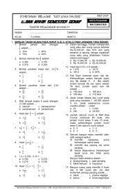Soal uas matematika kelas 5 semester 2 kurikulum 2013. Download Soal Ukk Uas Genap Matematika Kelas 5 Sd Mi Semester 2 Terbaru Tahun 2017 Rief Awa Blog