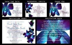 Diy Digital Printable Wedding Invitation Set Blue Orchid Fleur De Lis Files C Orchid Wedding Invitations Blue Orchid Wedding Fleur De Lis Wedding Invitations