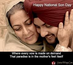 Wishes and greetings to send on this special day. National Son Day Sayings Happy National Son Day Message Sons Day Daughters Day Quotes Daughters Day
