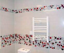 Accent walls can be a stunning addition to a bathroom. Indoor Mosaic Tile Bubble Everstone Kitchen Wall Glass