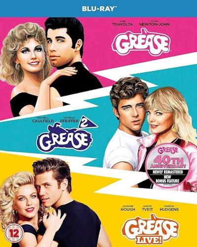 Amazon.com: Grease: 40th Anniversary / Grease 2 / Grease: Live [Blu-ray] :  Michelle Pfeiffer, John Travolta, John Travolta & Olivia Newton John,  Adrian Zmed: Movies & TV