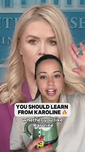 Say what you’d like to say but Karoline is giving a masterclass