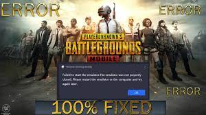 Pubg Emulator Failed To Start Error 100 Fixed Error Launch Error Youtube