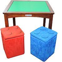 Compare prices & save money on kids' arts & crafts supplies. Imaginarium Lego Table With 2 Storage Ottomans Espresso Toys R Us Toys R Us Storage Ottoman Lego Table Lego Activity Table