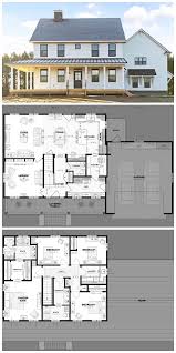 Ideal Family Home Practical Layout Open Floor Plan Wraparound Porch Double Garage Fireplace Mud House Plans Farmhouse House Plans Modern Farmhouse Plans