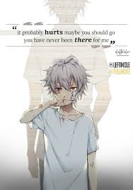 Hurts Saddest Quotes By Leftmole Anime Child Dark Anime Anime Boy