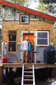 Young Couple Build Mortgage Free Off Grid Micro Cabin Tiny House Cabin Homes Tiny House Living