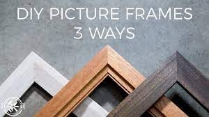 Also you can put family pictures in the vintage frame or or some wall art that you will make it yourself. How To Make A Picture Frame 3 Ways Diy Woodworking Youtube