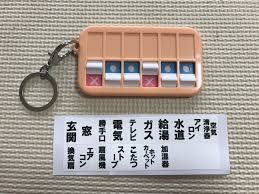 火の元 戸締りチェッカー お支度 片づけキーホルダーになる ガムシャラナ子育て