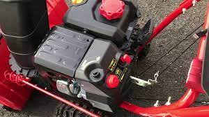 One of these controls, the ez chute control, is mounted directly on the chute. Start Your Troy Bilt Storm 2410 Snowblower Youtube