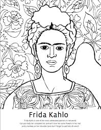 Download and print these frida kahlo coloring pages for free. Diego Rivera Coloring Pages Frida Kahlo Coloring Pages Studio T Blog