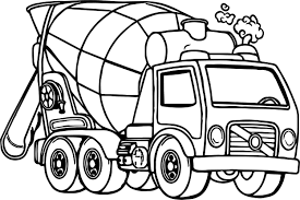They keep the concrete from setting until ready by turning the drum. Truck Coloring Pages Coloring Pages Good Cement Truck Coloring Page Wecoloringpage Pages Replacing Washing Wenn Du Mal Buch Kinderfarben Malvorlagen Halloween