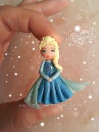 elsa #frozen #disney #princess #queen #ice #letitgo #polymer #clay  #creazioni #franzin #handmade
