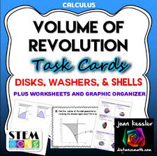 Calculus Volume Of Revolution Disks Washers And Shells This Bundle Of Activities Is Designed Ap Calculus Ab Ca Calculus Task Cards Organization Ap Calculus