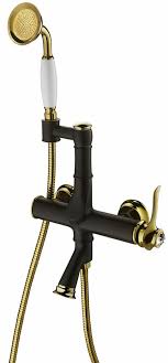 Tap gold is a credit card issued with tap portugal and is associated to your tap miles&go programme membership. Casa Padrino Luxury Bathtub Tap Matt Black White Gold 27 8 X 15 X H 54 3 Cm Elegant Single Lever Bathtub Mixer Tap With Hand Shower And Hose Luxury Bathroom Accessories