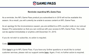 All prices are subject to change and are only valid during selected periods. Nfl Game Pass In Europe Asia And Elsewhere T1d Wanderer