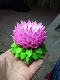 Origami Lotus Flower Lotus Origami Origami Flowers Instructions Origami Lotus Flower