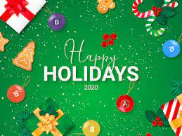 Snowy pine cones and evergreen tree branches with happy holidays text against a winter night sky. Happy Holidays 2020 By Martin Stefanovic On Dribbble