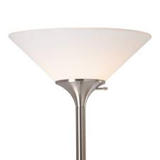 Normande Lighting 150 Watt Incandescent Concord Torchiere Lamp Brushed Steel Walmart Com Walmart Com