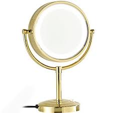 The handle bars are not gold, but a brass colour which works very nicely with the vanity. Gold Vanity Mirror From Amazon Makeup Mirror With Lights Makeup Mirror Mirror
