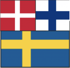 In 1809, the realm was split after the finnish war. Dabnmark Finland Sverige Flaggor Merit Wager