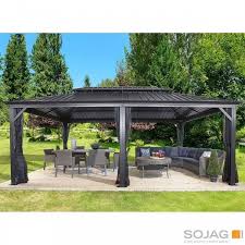 20 X 12 Hardtop Gazebo Metal Aluminum Outdoor Netting For Patio Furniture Sets Ebay Amazon Sale Backyard Pavilion Backyard Gazebo Hardtop Gazebo